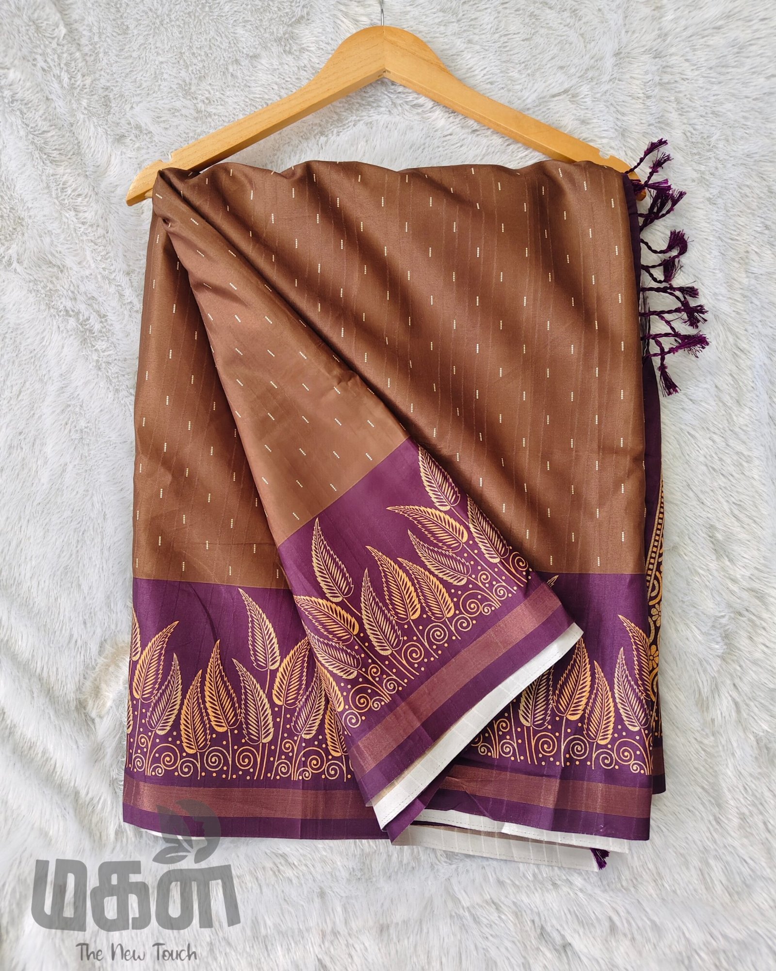 SEMI tussar Digital(Brown)