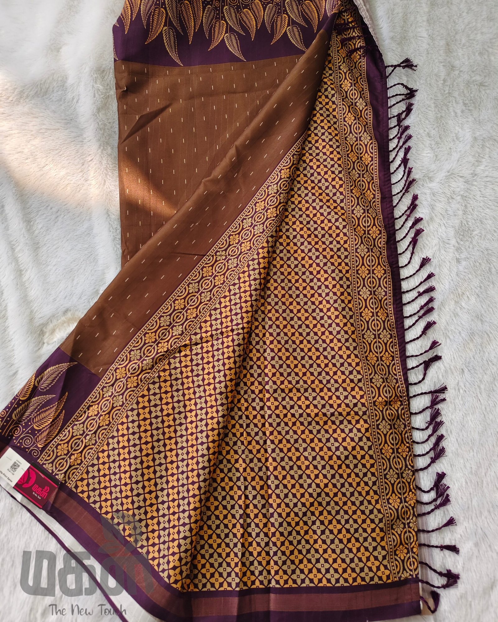 SEMI tussar Digital(Brown) - Image 2
