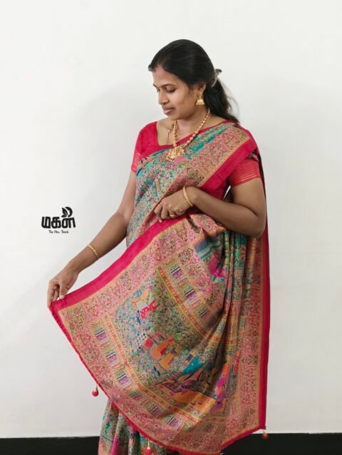 Pashmina silk saree