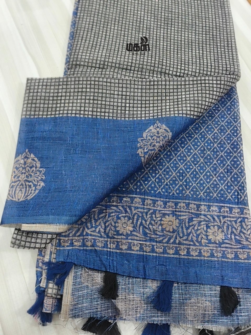 Jute silk sarees