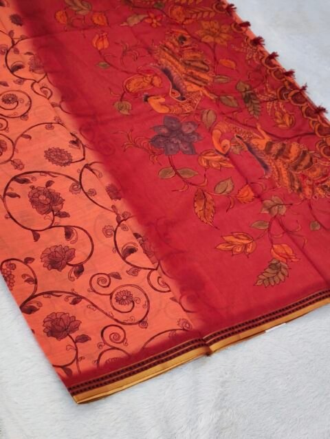 Coral kalamkari