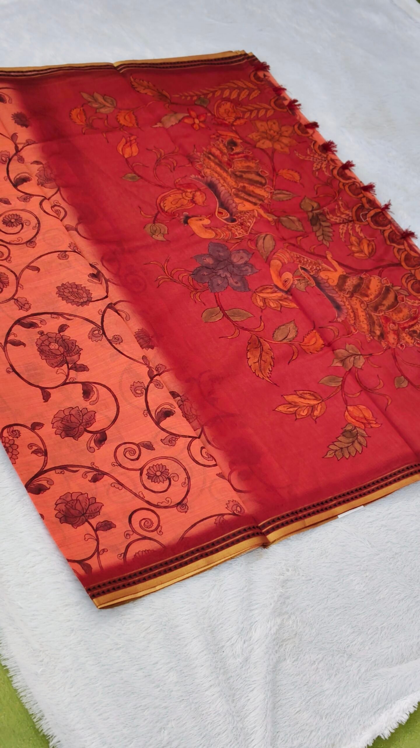 Coral kalamkari