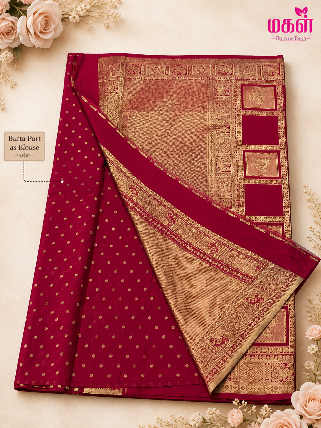 Traditional Gold Zari Sarees for Women | Magal Clothing - Image 2